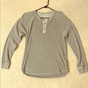 Lucky Brand gray Henley thermal